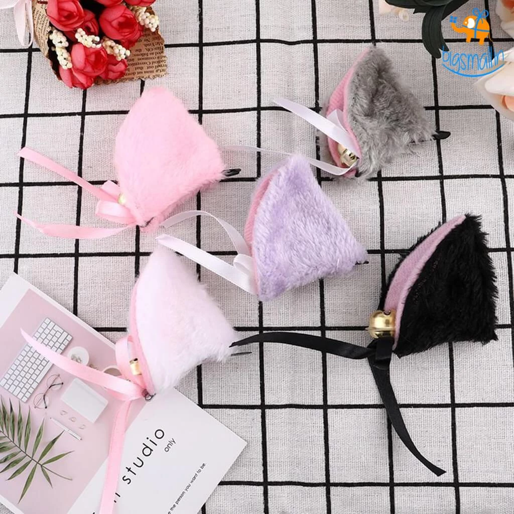 AmyLi Cat Ear Hair Pins With Bells - Set Of 2 All Of It