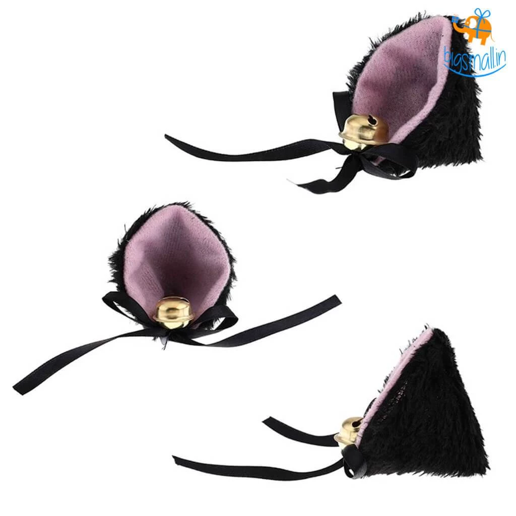 AmyLi Cat Ear Hair Pins With Bells - Set Of 2 All Of It