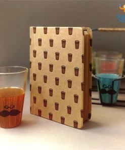 Mooch Design Studio All Of It Cutting Chai A6 Notebook With Elastic