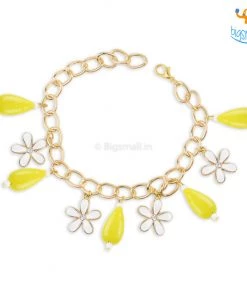Yuvanta Floral Beaded Charm Bracelet All Of It