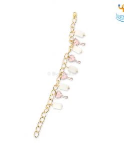 Yuvanta Heart-Key Beaded Charm Bracelet All Of It