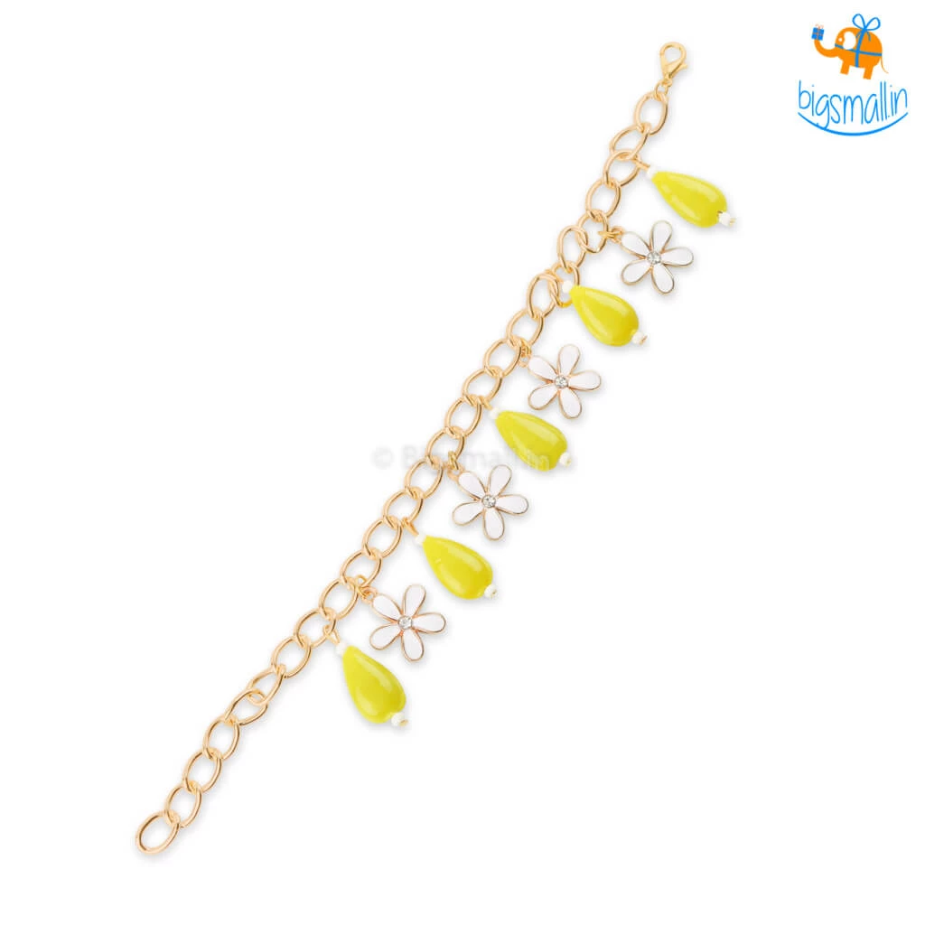 Yuvanta Floral Beaded Charm Bracelet All Of It