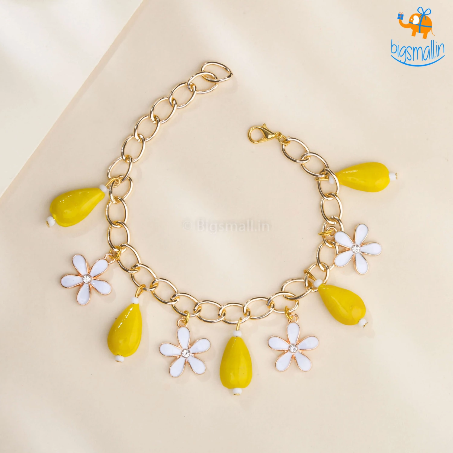 Yuvanta Floral Beaded Charm Bracelet All Of It