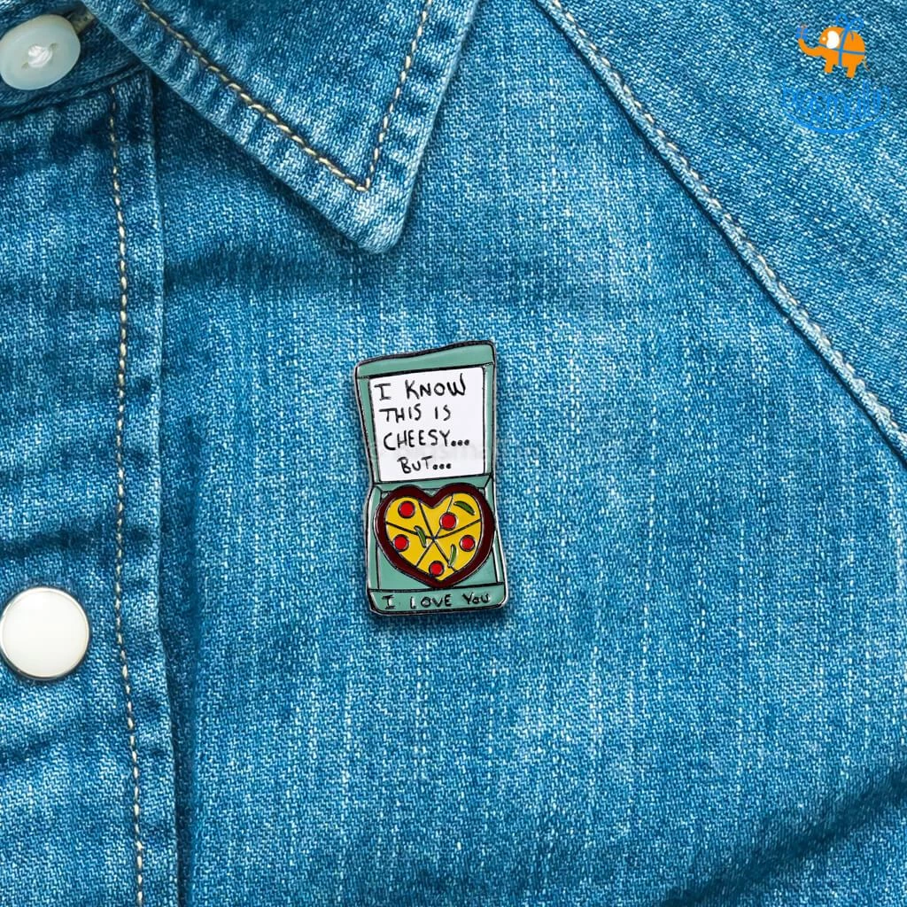 Bigsmall_piu All Of It Cheesy Love Lapel Pin