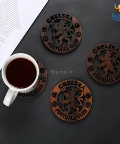 Bigsmall_cc All Of It Chelsea Laser Cut Wooden Coasters - Set Of 4