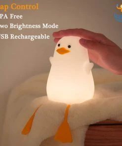Bigsmall_hmk Cute Duck Touch Sensor Lamp