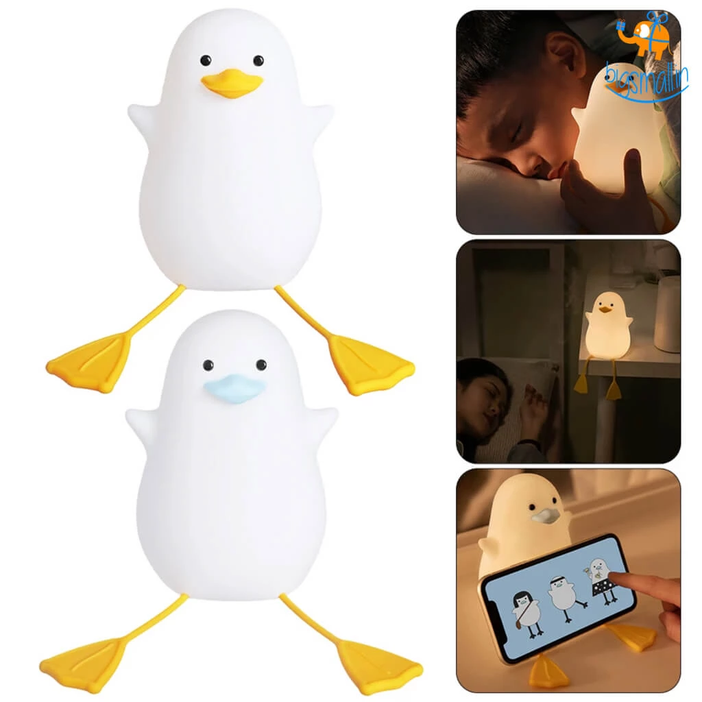 Bigsmall_hmk Cute Duck Touch Sensor Lamp