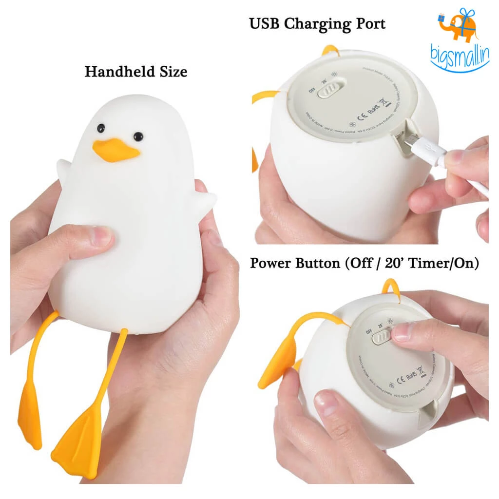 Bigsmall_hmk Cute Duck Touch Sensor Lamp