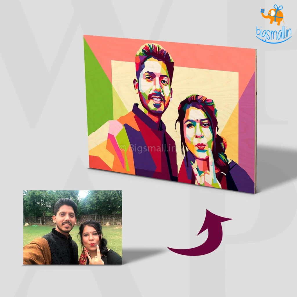 Chitra Chaya Personalized Pop Art - Two Face | COD Not Available