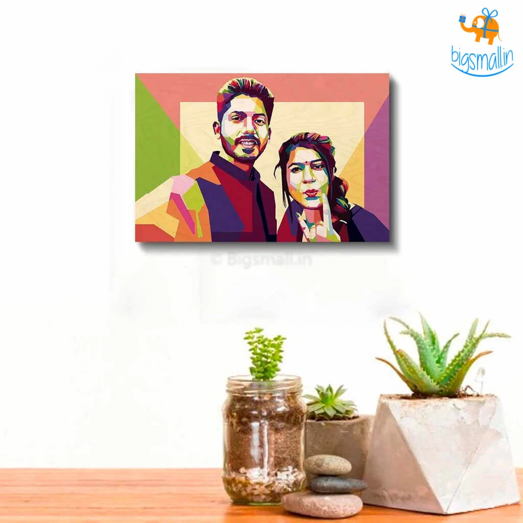 Chitra Chaya Personalized Pop Art - Two Face | COD Not Available