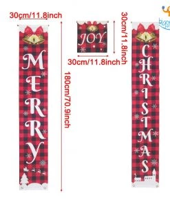 Coral Tree All Of It Christmas Banner - Set Of 3