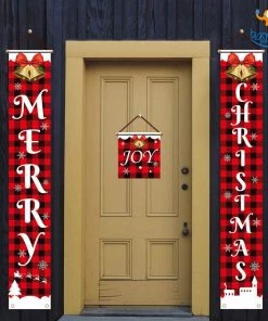 Coral Tree All Of It Christmas Banner - Set Of 3