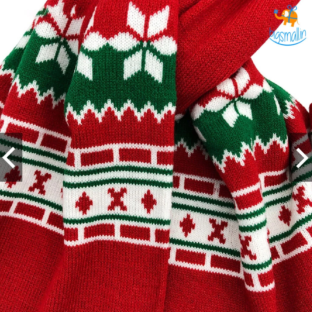 Coral Tree Christmas Scarf And Cap Set