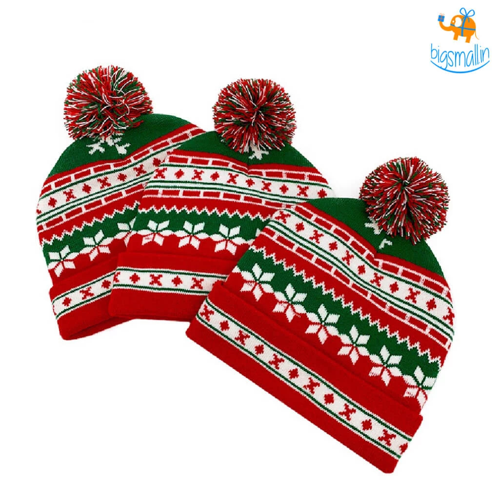 Coral Tree Christmas Scarf And Cap Set