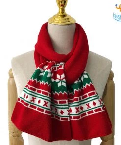 Coral Tree Christmas Scarf And Cap Set