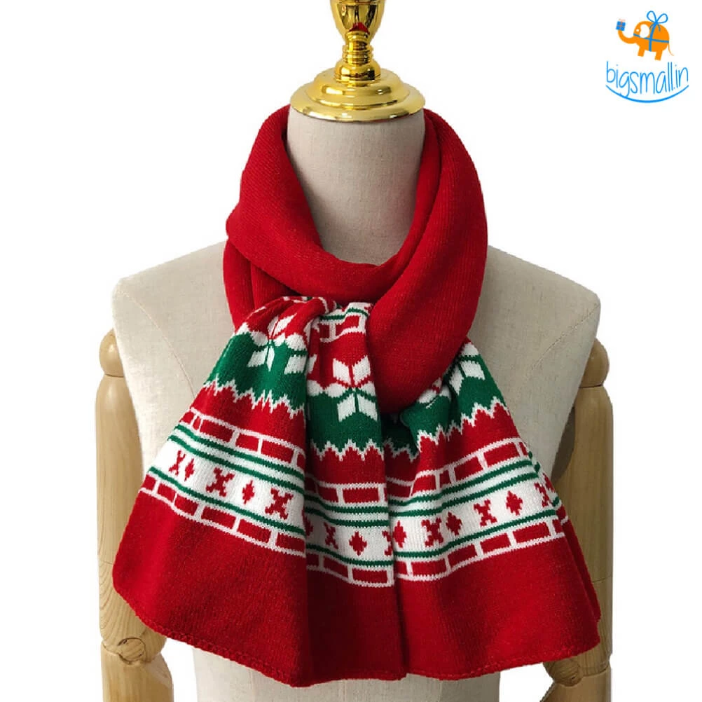 Coral Tree Christmas Scarf And Cap Set