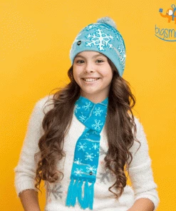 Coral Tree All Of It LED Christmas Cap & Scarf Set