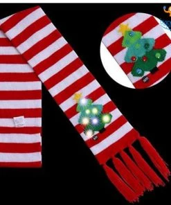 Coral Tree All Of It LED Christmas Cap & Scarf Set