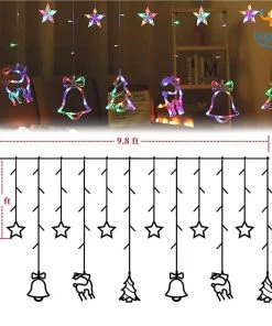 PunitSB All Of It Christmas Curtain LED Lights