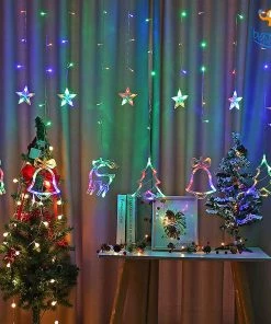 PunitSB All Of It Christmas Curtain LED Lights