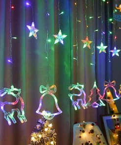 PunitSB All Of It Christmas Curtain LED Lights
