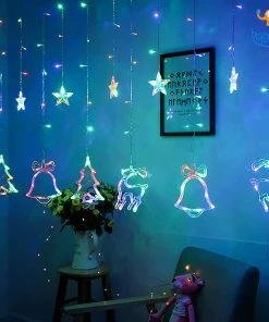 PunitSB All Of It Christmas Curtain LED Lights