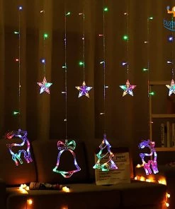 PunitSB All Of It Christmas Curtain LED Lights