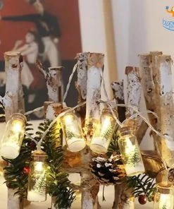 PunitSB Christmas Tree In A Snow Globe Bulb String Lights