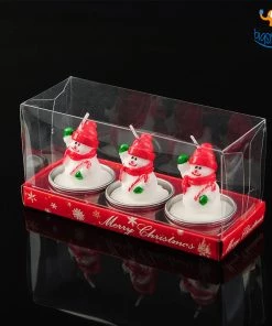 Coral Tree Christmas Wax Candles - Pack Of 3