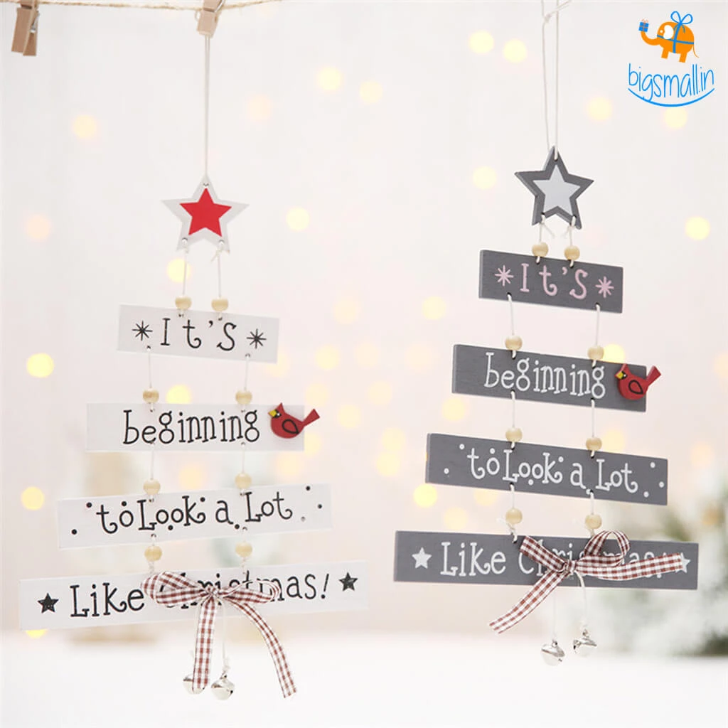 Coral Tree Christmas Wind-Chime Hanging All Of It