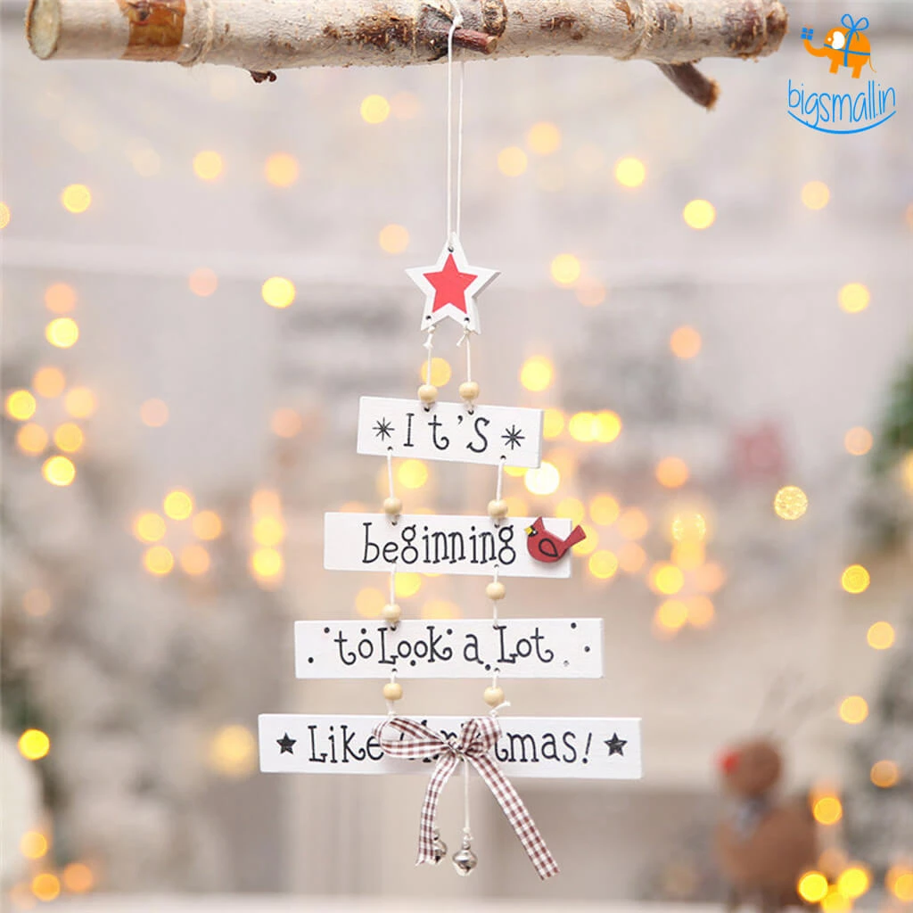 Coral Tree Christmas Wind-Chime Hanging All Of It