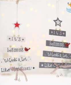 Coral Tree Christmas Wind-Chime Hanging All Of It