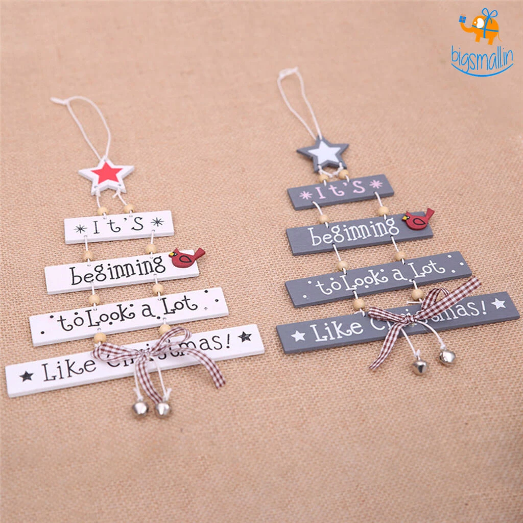 Coral Tree Christmas Wind-Chime Hanging All Of It