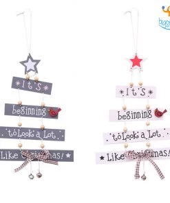 Coral Tree Christmas Wind-Chime Hanging All Of It