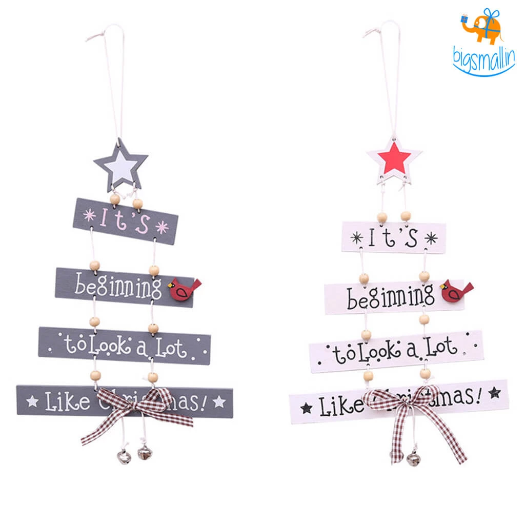 Coral Tree Christmas Wind-Chime Hanging All Of It