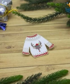 Bigsmall_piu All Of It Christmas Sweater Lapel Pin
