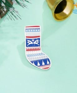 Bigsmall_piu All Of It Christmas Stocking Lapel Pin