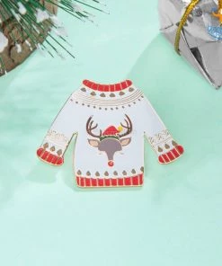 Bigsmall_piu All Of It Christmas Sweater Lapel Pin