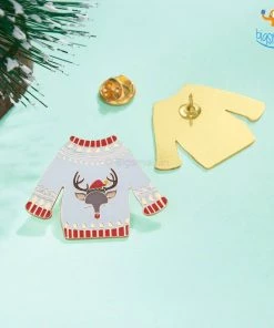 Bigsmall_piu All Of It Christmas Sweater Lapel Pin