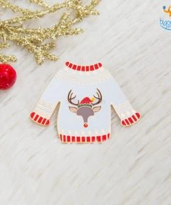 Bigsmall_piu All Of It Christmas Sweater Lapel Pin