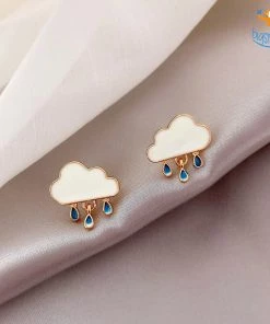 AmyLi Cloud Gold Plated Earrings