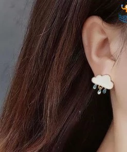 AmyLi Cloud Gold Plated Earrings