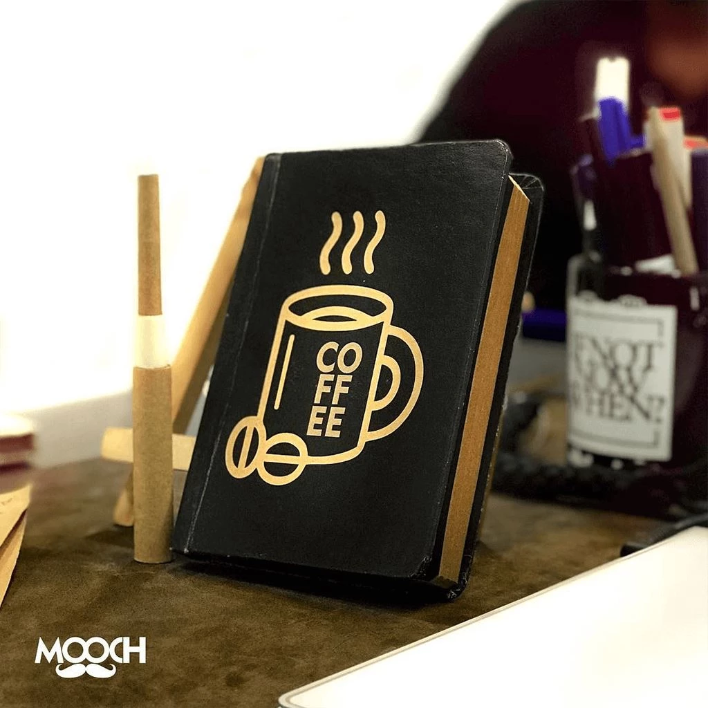 Mooch Design Studio Coffee Notebook With Elastic Father's Day