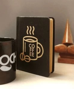 Mooch Design Studio Coffee Notebook With Elastic Father's Day