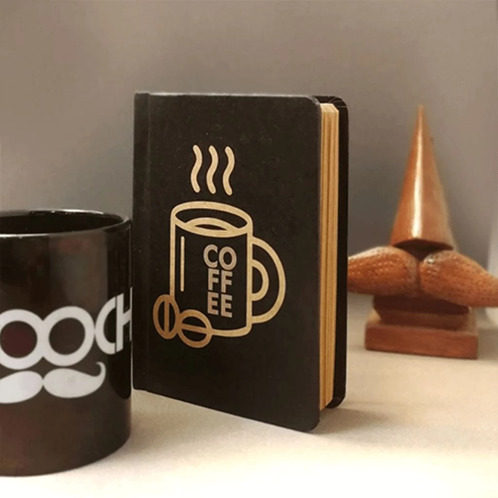 Mooch Design Studio Coffee Notebook With Elastic Father's Day