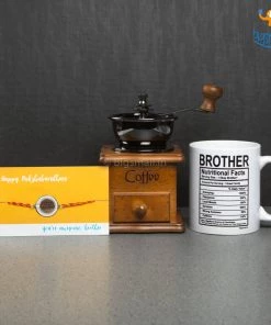 Bigsmall Coffee Bro Rakhi Gift Set - 3 Pc