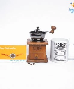 Bigsmall Coffee Bro Rakhi Gift Set - 3 Pc