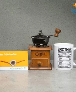 Bigsmall Coffee Bro Rakhi Gift Set - 3 Pc