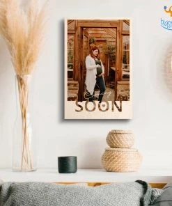 Chitra Chaya Personalized Baby Coming Soon Wooden Print Frame | COD Not Available