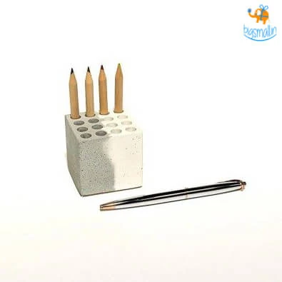 Elite Earth Gurpreet Father's Day Concrete Multi Pen Stand